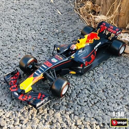 Bburago 1:18 F1 Red Bull RB13 manufacturer authorized simulation alloy car model crafts decoration collection toy tools