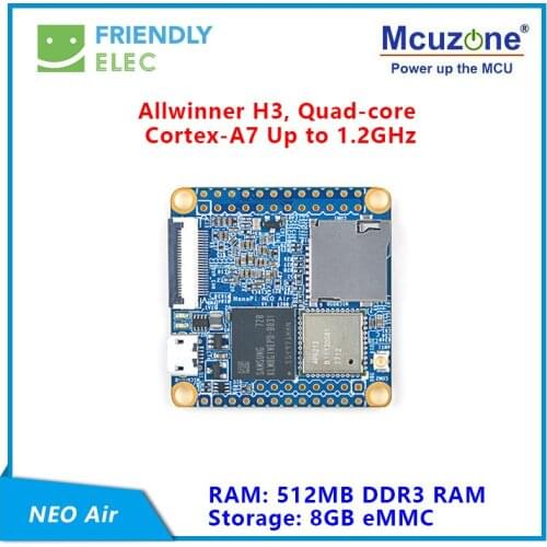NanoPi NEO Air 512MB RAM WIFI&Bluetooth,8GB/32GB eMMC Allwinner H3 Quad-core Cortex-A7 FriendlyELEC