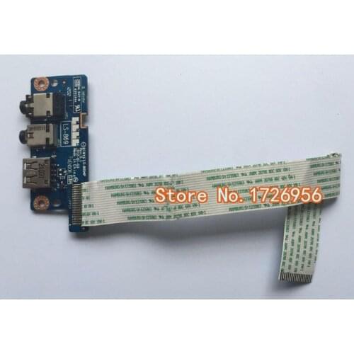 Genuine for Lenovo IdeaPad Y500 Y510P Series USB Audio Jack Board LS-8694P w/ Cable
