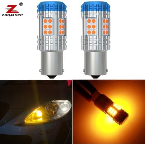 2pcs Best Canbus No error No Fast Blink 1800Lm PY21W LED bulb Front turn signal indicator light for Seat Leon 2 3 MK2 MK3 1P 5F