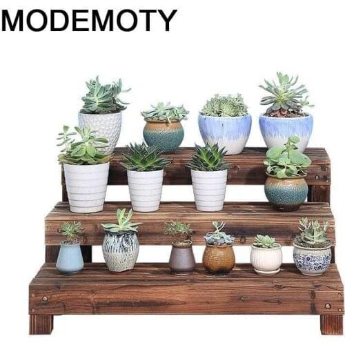 Jardin Garden Shelves For Wood Escalera Decorativa Madera Scaffale Porta Piante Plant Rack Balcony Outdoor Shelf Flower Stand