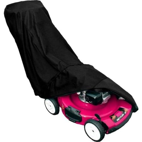 Waterproof Lawn Mower Cover Polyester Fiber Tractor Cover Anti-UV Rain Snow Protective Dust Covers Garden Yard Mower Overlay