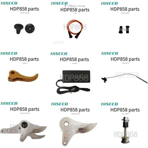 HDP858 spare parts blades, battery, cable, charger