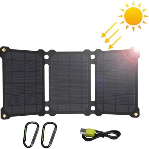ALLPOWERS Solar Panel Charger Dual USB 21W Solar Charger for iPhone Samsung Huwei Xiaomi Sony OPPO Vivo OnePlus LG Goolge etc