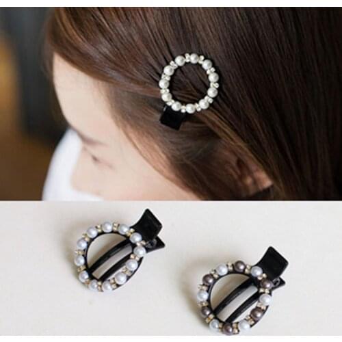 New Fashion Crab Hair Hair Claws Imitation Pearl Lady Headwear Accessories for Women Hairpins Plastic Elastic Barrette Hot