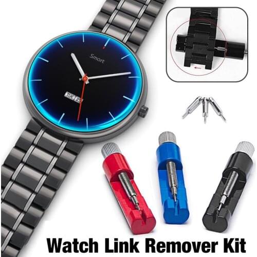 2020 Rondaful Professional Watch Band Adjuster Watch Strap Bracelet Link Pin Remover Repair Watch Tool with Spare Needles Metal