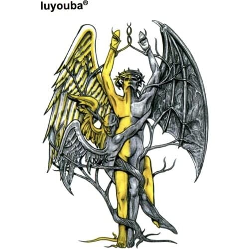 30pcs Angel or devil Waterproof Temporary Tattoos Men Beauty tatuagem tattoo temporary stickers woman tattoo sleeves