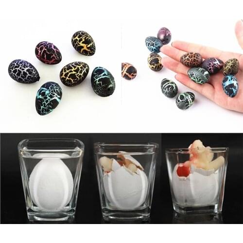 5 Pcs/Set Mini Plastic Crack Magic Hatching Growing Dinosaur Egg Water Grow Party Favor Children Kids Christmas gift