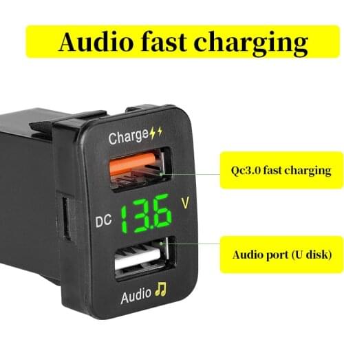 Car accessories interior auto gps tracker toyota corolla location Parking car charger 12V 24V dual usb Voltage monitoring Voltme