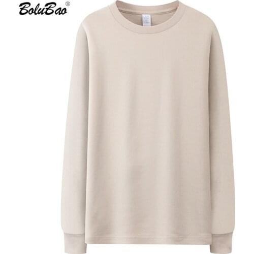 BOLUBAO Autumn Men Solid T-Shirts Quality Brand Mens Cotton Base O-Neck Tee Shirts Casual Long Sleeve T Shirt Male 20 Colors