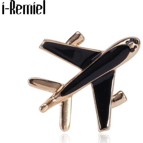 New Fashion Aircraft Enamel Pins Alloy Airplane Brooches Badge Lapel Pin Unisex Corsage Luxulry Clothing Jewelry Accessories