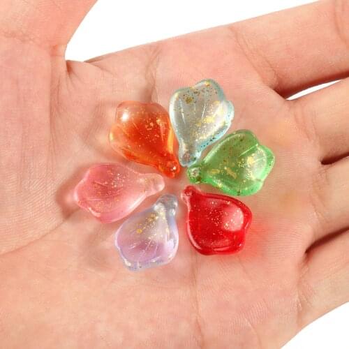 20-60pcs 16*21.5mm Czech Crystal Bead Crystal Colorful Glass Petal Shape Bead For Jewelry Making Necklace Earrings Best Quality