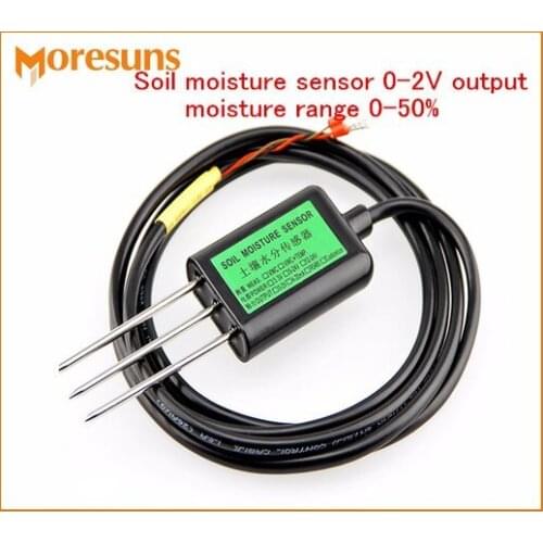 Fast Free Ship 0-2V output moisture range 0-50% without temperature measurement Soil moisture sensor