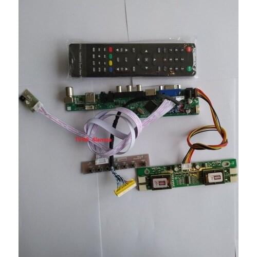 For LM201WE3-TLF4 AV TV card 1680X1050 20.1" kit LCD Digital Signal 30pin Interface USB 4 lamps Resolution Controller Board