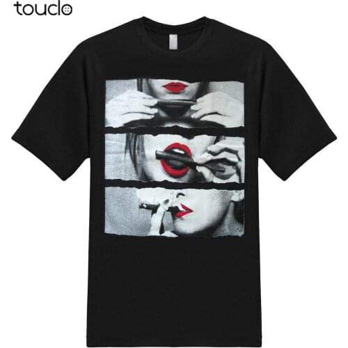 Girl Rolling and Smoking Blunt Marijuana Weed Pot 420 Stoner Graphic T-Shirt