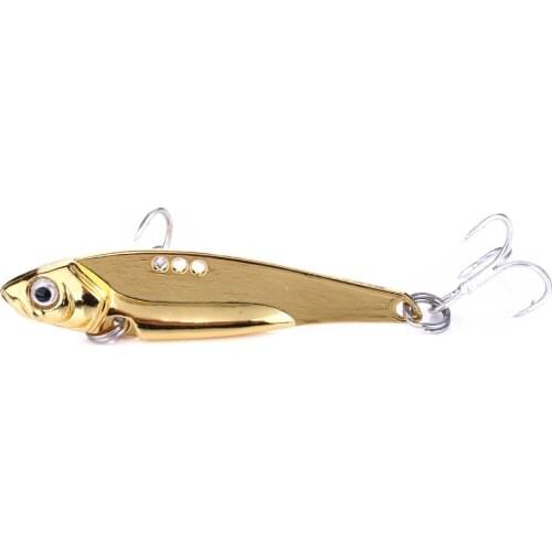 HENGJIA 1PC 7g/11g Iscas Artificiais Hard Metal VIB Fishing Lures Tackle Vibrator Bait Spoon Pesca Carp Fishing