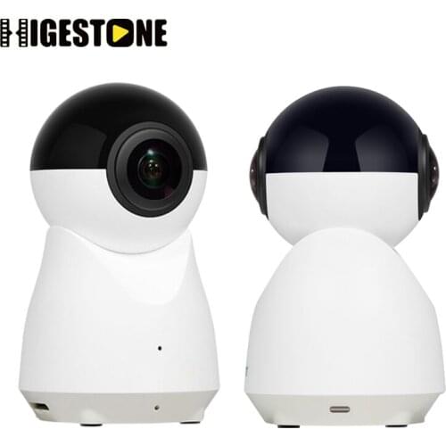 Higestone built-in 16G TF card H.265 1080P VR 720 Degree Panoramic Camera Wireless IP Camera Two Way Audio Home Surveillance