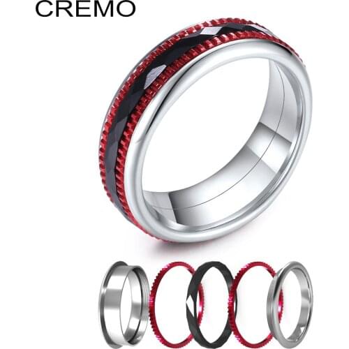 Yoiumit Titanium Stainless Steel Rings Women Minimalist Filled Accessories Ring Multilayer Jewelry Brand Bijoux Bague