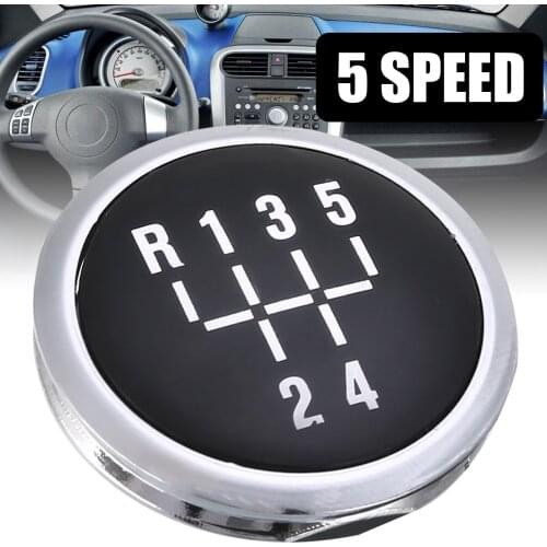 1pc Gear Knob Cap 5 Speed Manual Gear Shift Knob Cap Cover Emblem For VAUXHALL OPEL ASTRA III H CORSA D 04-10