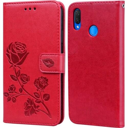Rose Flower Leather Case For Huawei Honor 8C Flip Cover Coque Funda PU Leather Wallet Cover For Huawei Honor 8 C Capas