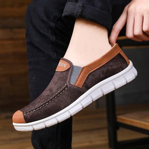 Summer Slip on Mens Casual Shoes Rubber Solid Mens Canvas Shoes Lightweight Waterproof Male Flat Casual Sneakers