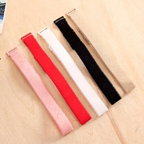 Summer Fashion Shoulder Strap 1.8cm Wide Underwear Candy Colors Bra Straps High Elastic Women Bra Strap 10pair/lot