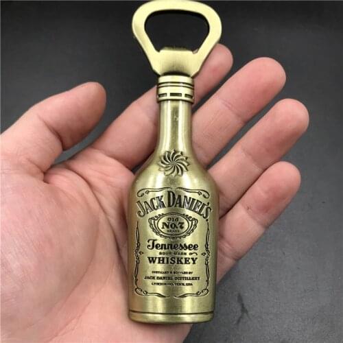 Metal bottle opener refrigerator stickers fridge magnet tourism souvenirs high-end magnetic stickers European high-end goods