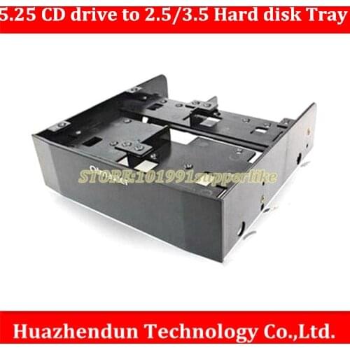 DEBROGLIE 1PCS Multifunction chassis optical drive tray 5.25 inch to 2.5inch/3.5 inch Floppy Hard disk Adapter Bracket