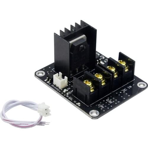 3D Printer Heated Bed Power Module /Hotbed MOSFET Expansion Module Inc 2pin Lead With Cable For Anet A8 A6 A2 Ramps 1.4