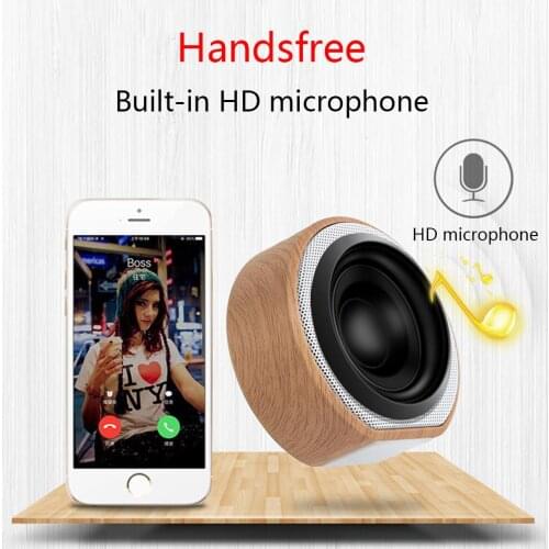 MP3/WMA/WAV Retro Wood Bluetooth Speaker Portable Speaker Wireless Car Outdoor Mini Computer Bluetooth Speakers Box