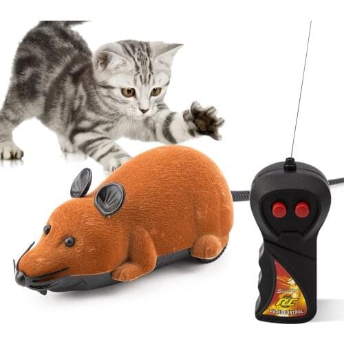 Mouse Toys Wireless RC Mice Cat Toys Remote Control False Mouse Novelty RC Cat Funny Playing Mouse Toys For Cats