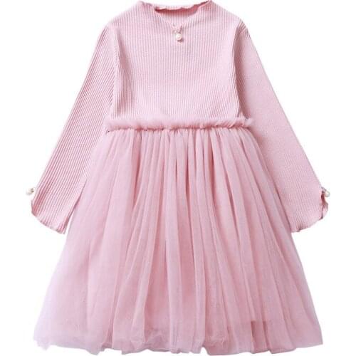 Autumn Winter Baby Girls Dress Long Sleeves Kids Clothing Tutu Party Fashion Girls Princess Dress RT822