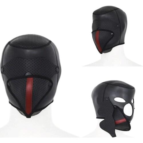 Totally Enclosed Dog Head BDSM Mask Detachable Eye Mask Head Cover Fetish Slave Bondage Restraints Sex Toys For Women Couples