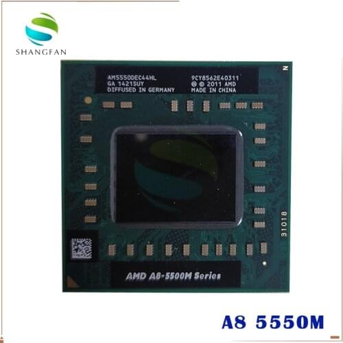 Amd Laptop CPU A8 5500M series A8-5550M A8 5550M AM5550DEC44HL Socket FS1 CPU 4M Cache/2.1GHz/Quad-Core Notebook processor