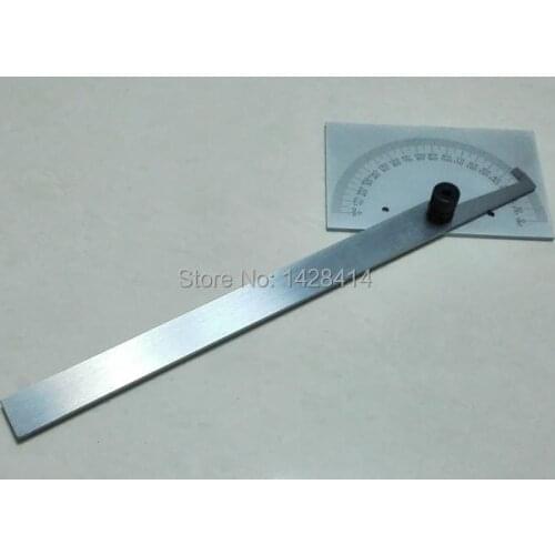 Professional Industrial Carbon Steel Protractor Square Head Rotary Protractor Goniometer Angle Ruler Industrial Angle Finder