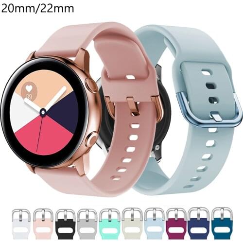 Strap for Samsung Galaxy Watch Active 2 40/44mm Gear sport wrist bracelet watchband 20mm Watch strap samsung active2 3 42mm band