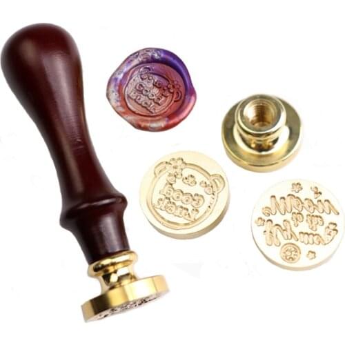 WYSE Letter Wax Seal Stamp Words Wax Stamps with Wood Handle for DIY Scrapbooking Wedding Envelope Card Making Tools Gift Decor