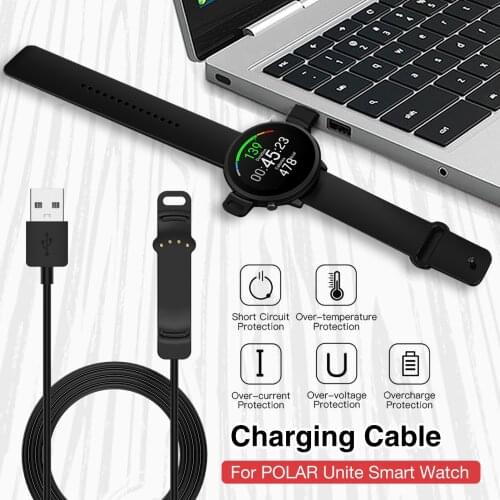 Smart Watch Charging Cable For POLAR Unite, Portable Non-magnetic Charger Adapter USB Charging Dock Smartwatch Accessories