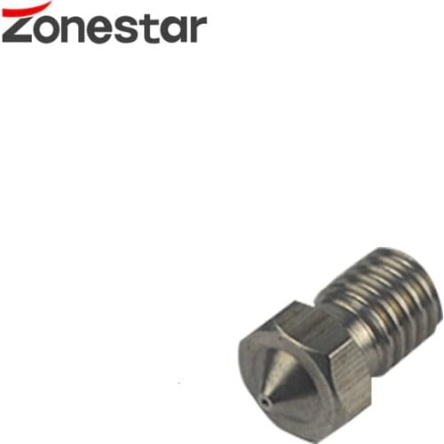 E3D V6 V5 Stainless Steel Nozzle 0.3mm 0.4mm Threaded M6 3D Printers Parts 1.75mm 3mm Filament Part 5pcs/lot