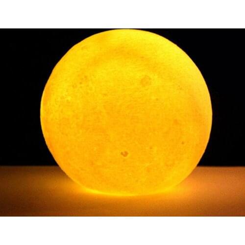 LED Moon Light Brightness Earth Multicolor Desk Lamp Print 11cm Night Light Moon Light Home Decor Christmas Gift Moon Lamp