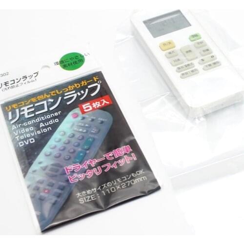 5 10 20 40Pcs Heat Shrink Film Clear Video TV Air Condition Remote Control Protector Cover Home Waterproof Protective Case New