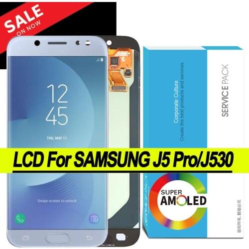 Super AMOLED LCD Display Touch Screen Digitizer for Samsung Galaxy J5 Pro 2017 J530 J530F J530FM SM-J530F J530G/DS Repair Parts