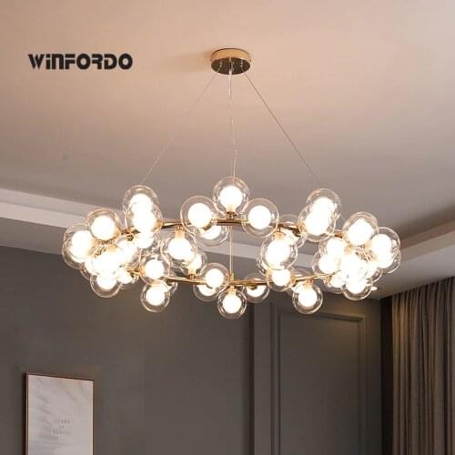 2021 Modern LED Bubble Chandelier Lighting for Luxury Living Dining Room Luminaire With G4 Led
