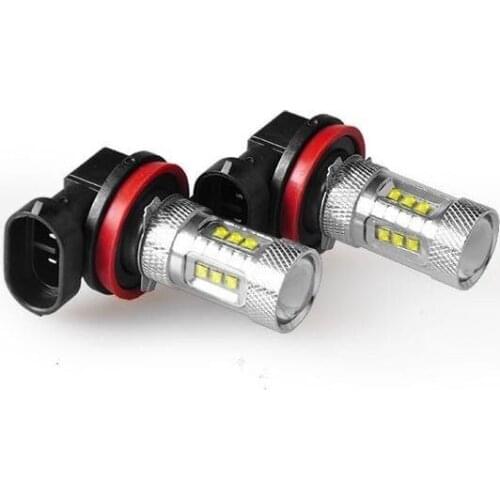 2 Pieces H8/H11 Car LED Fog DRL Light High Power 1600lms Canbus Error Free Car Lighting Match with Decorder Canbus for car s