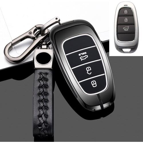 Car Key Case Cover For Hyundai Tuccon 2019 2020 2021 Accessories Holder Shell Keychain Protect car styling