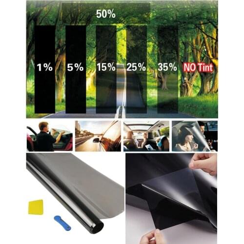 Black Car Window Tint Film Glass Auto Sticker House Commercial Solar Protection Summer Film Car Sticker