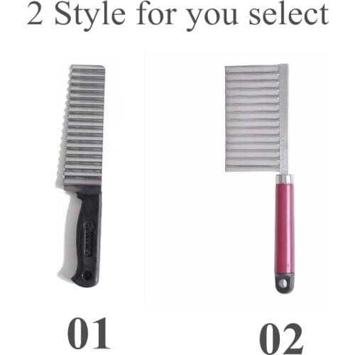 ENNKE Stainless Steel French Fry Cutter Potato Wavy Edged Cutter Knife kitchen Gadget Vegetable Fruit Potato Peeler Cooking Tool