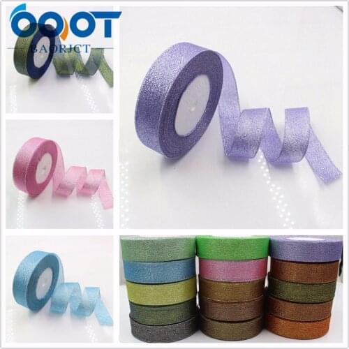 OOOT BAORJCT 1710234,25MM 16 color optional 25 yards green onion ribbon, wedding dress ribbon, gift packaging, DIY hand material