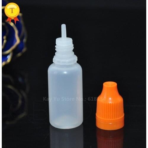 Top-rated seller 15ml dropper plastic Bottles with Childproof and Tamper Evident Closure