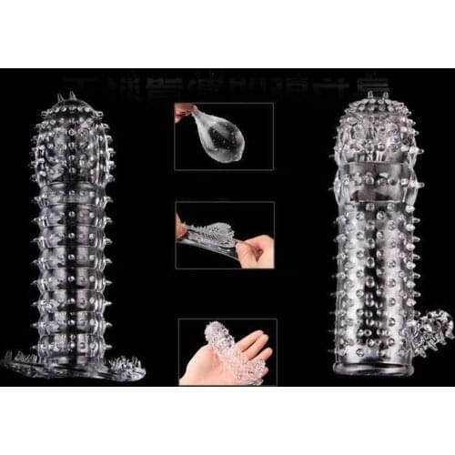 Latest Cheapest Super Scream Condoms with Large Spike Particle Set Thailand Natural Latex Rubber Condom For Men Sex Toys